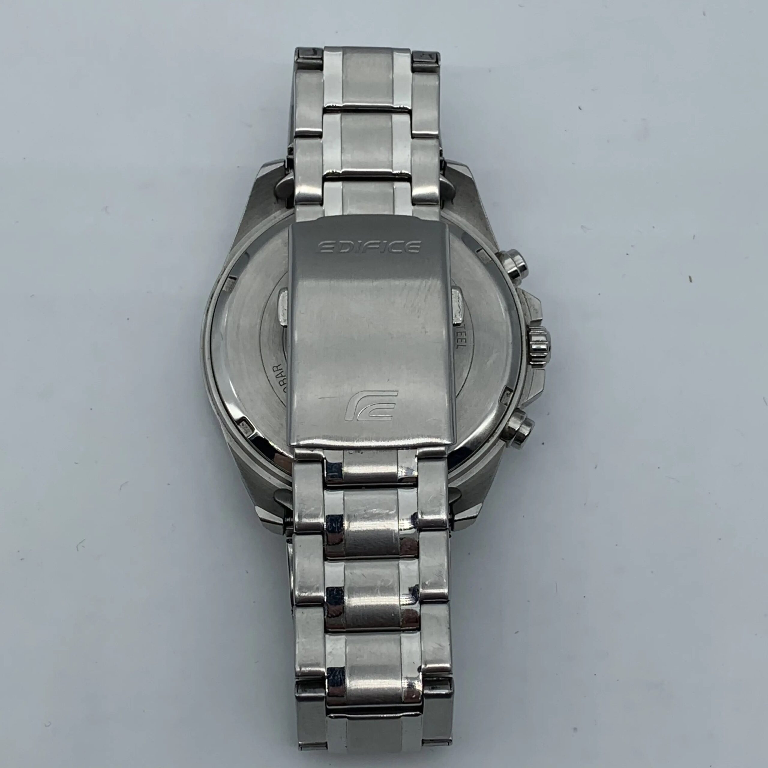 CASIO 48mm stainless steel strap black men's quartz watch with additional functions EFR-552D-1A2VU (95% New)